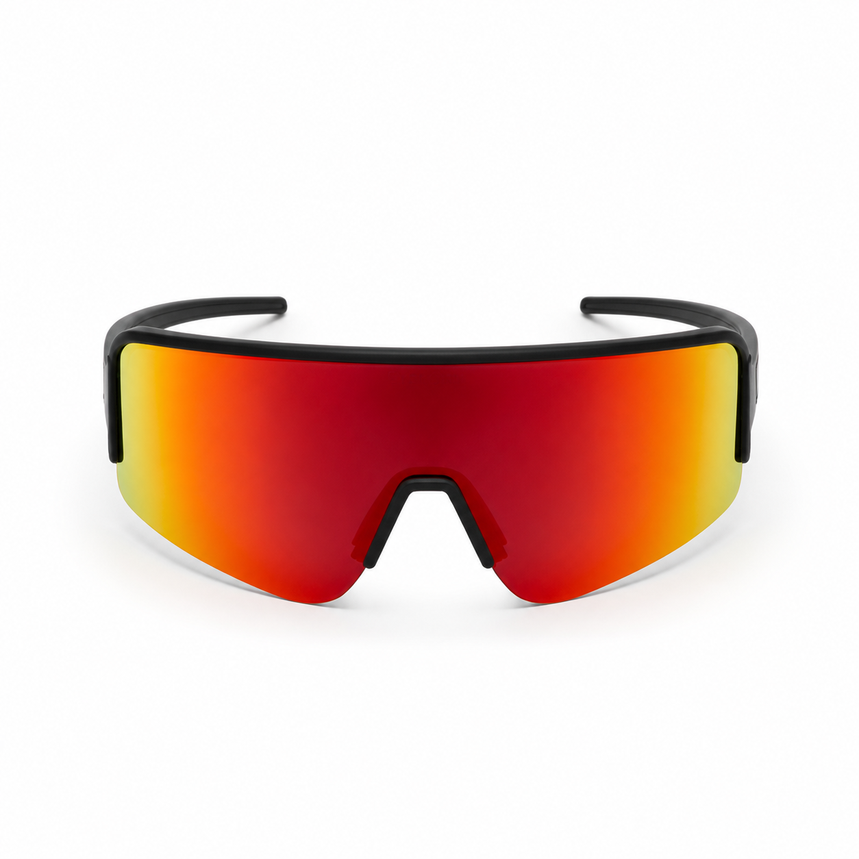 JAWO Sunset Orange UV400 Running & Cycling Sunglasses - white background product view 1