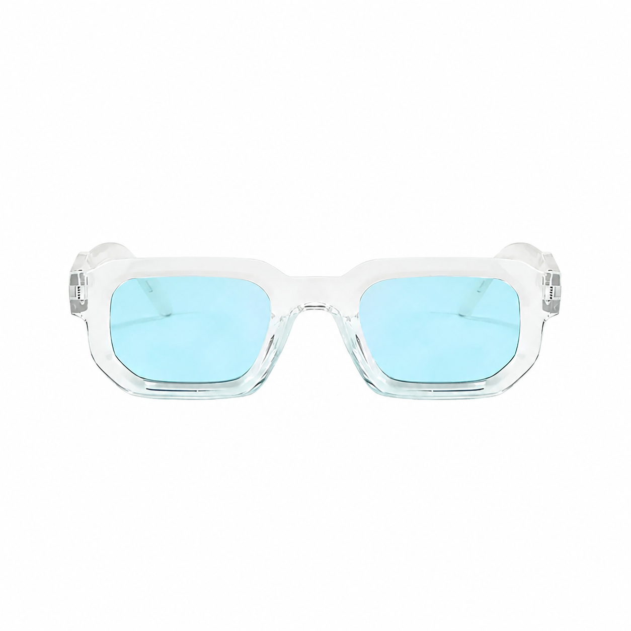Legacy AMSTERDAM Clear frame ice lens front on pure white background