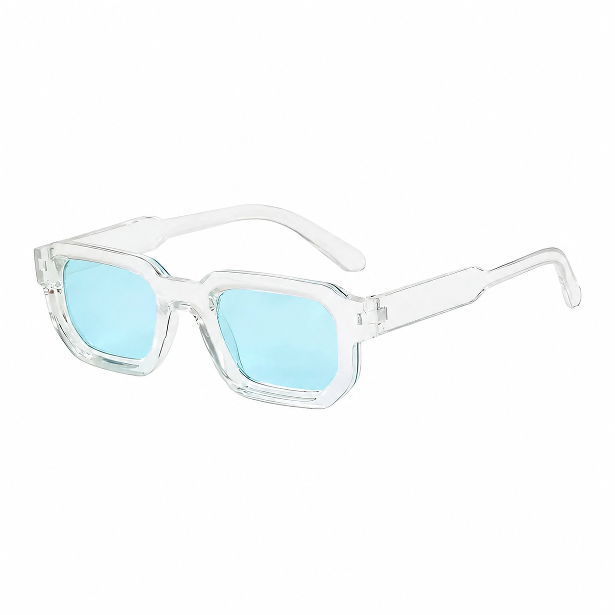 Legacy AMSTERDAM Clear frame ice lens angle on pure white background