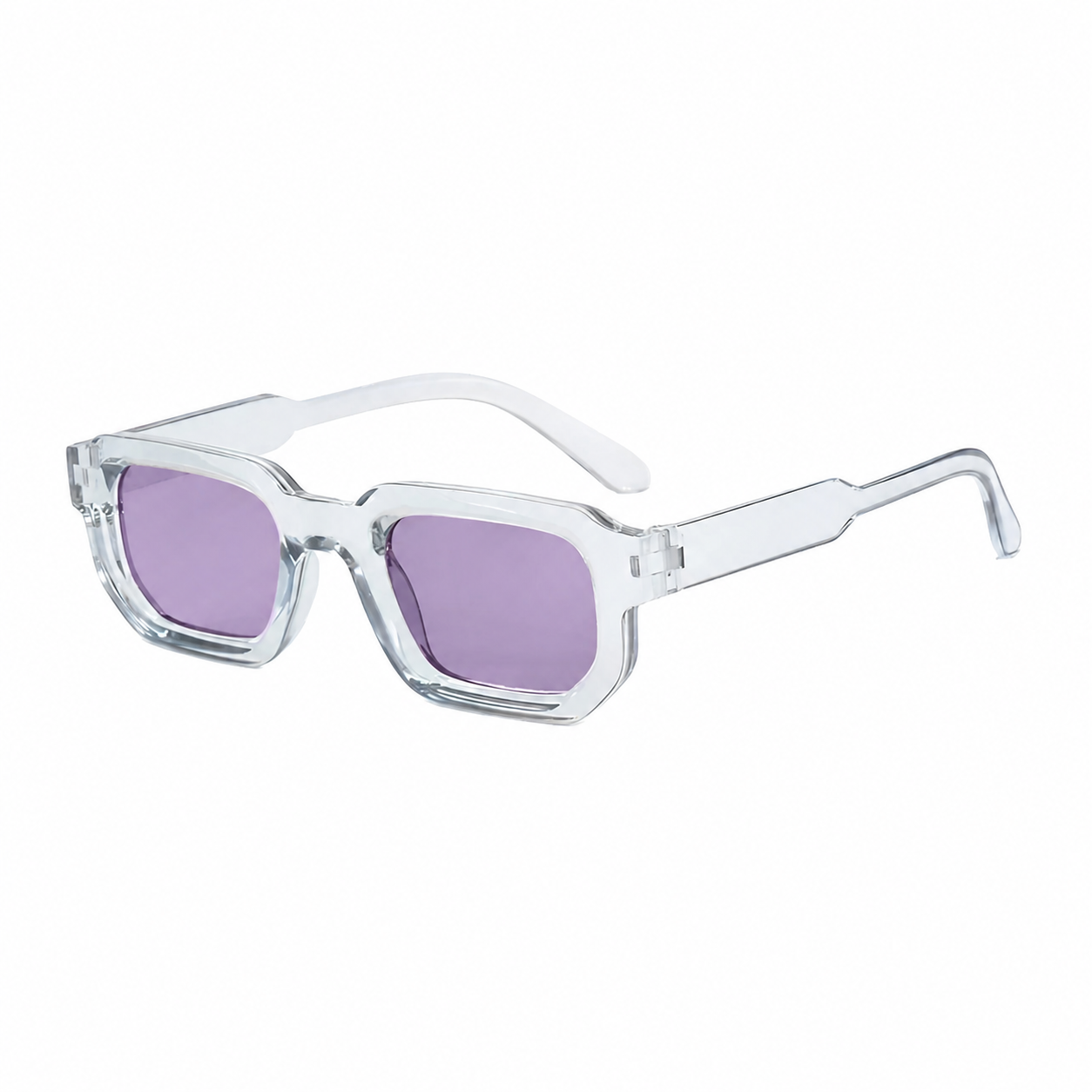 Legacy AMSTERDAM Clear frame lilac lens angle on pure white background