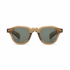 Legacy ATHENS Olive frame green polarized lens front view on pure white