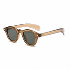 Legacy ATHENS Olive frame green polarized lens angled view on pure white
