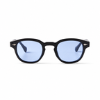 Legacy BUENOS AIRES black frame blue lens front view on pure white