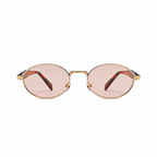 Legacy DUBLIN Champagne frame blush lens front view on pure white