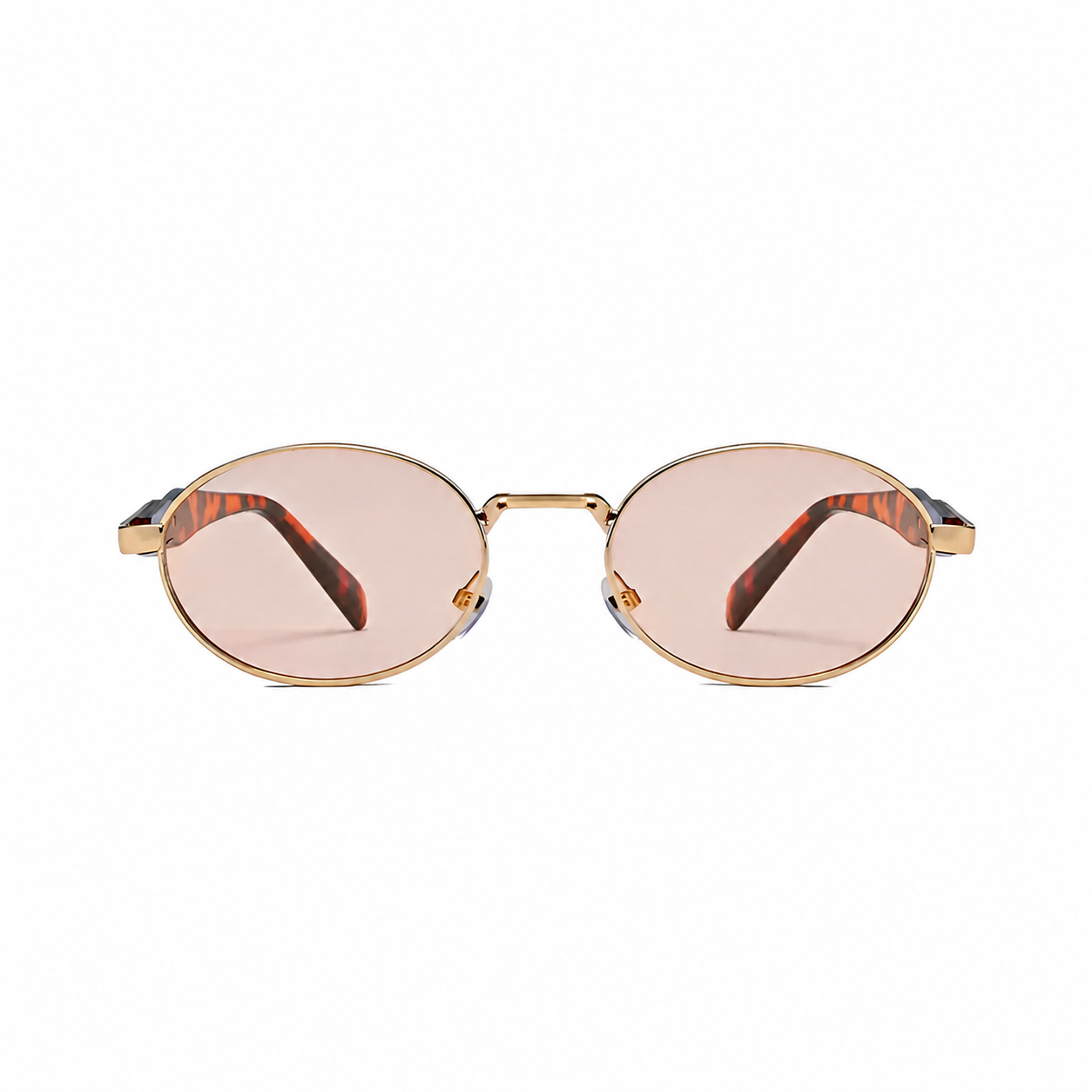Legacy DUBLIN Champagne frame blush lens front view on pure white