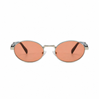 Legacy DUBLIN Silver frame rose lens front view on pure white