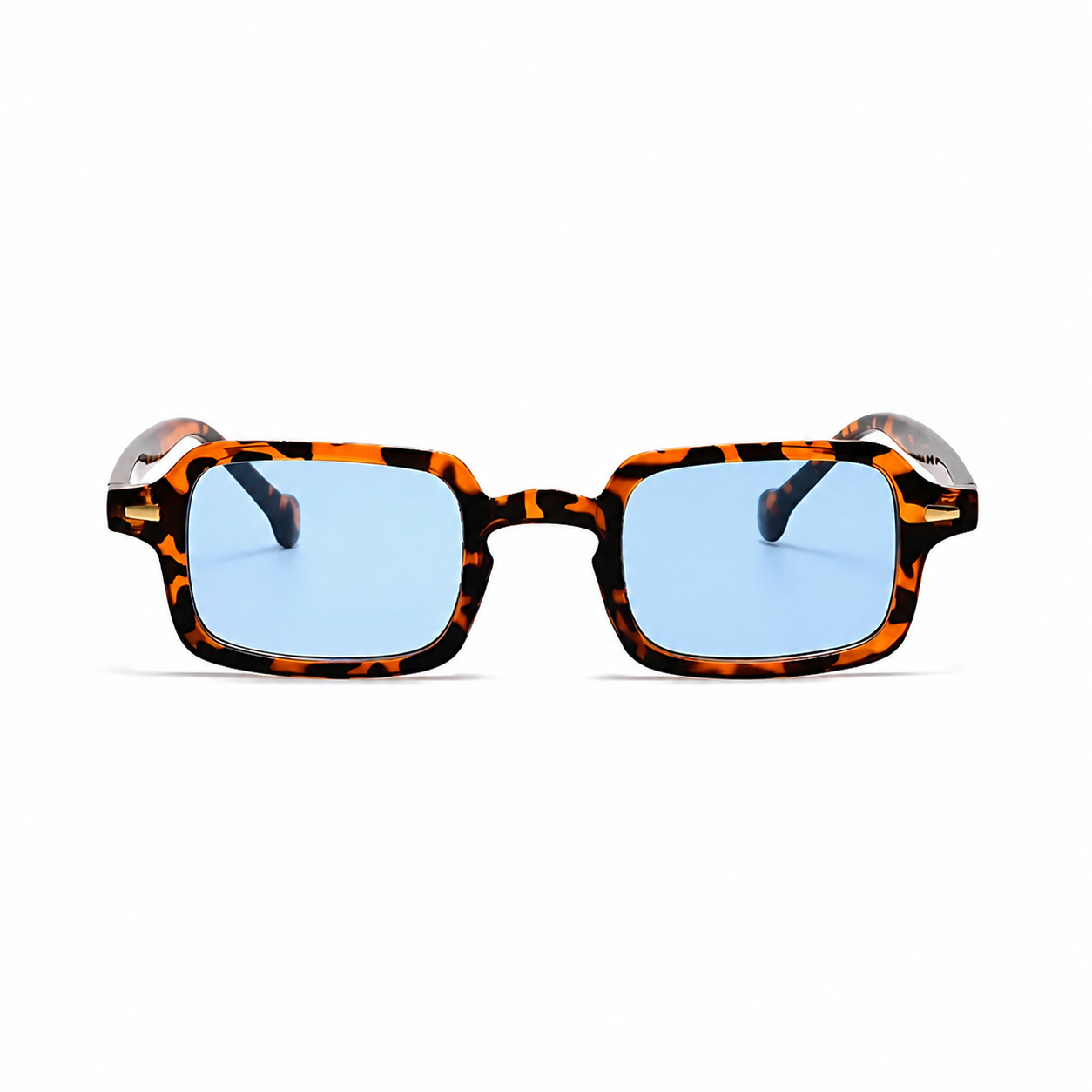 HELSINKI tortoise frame light blue lens front view on pure white