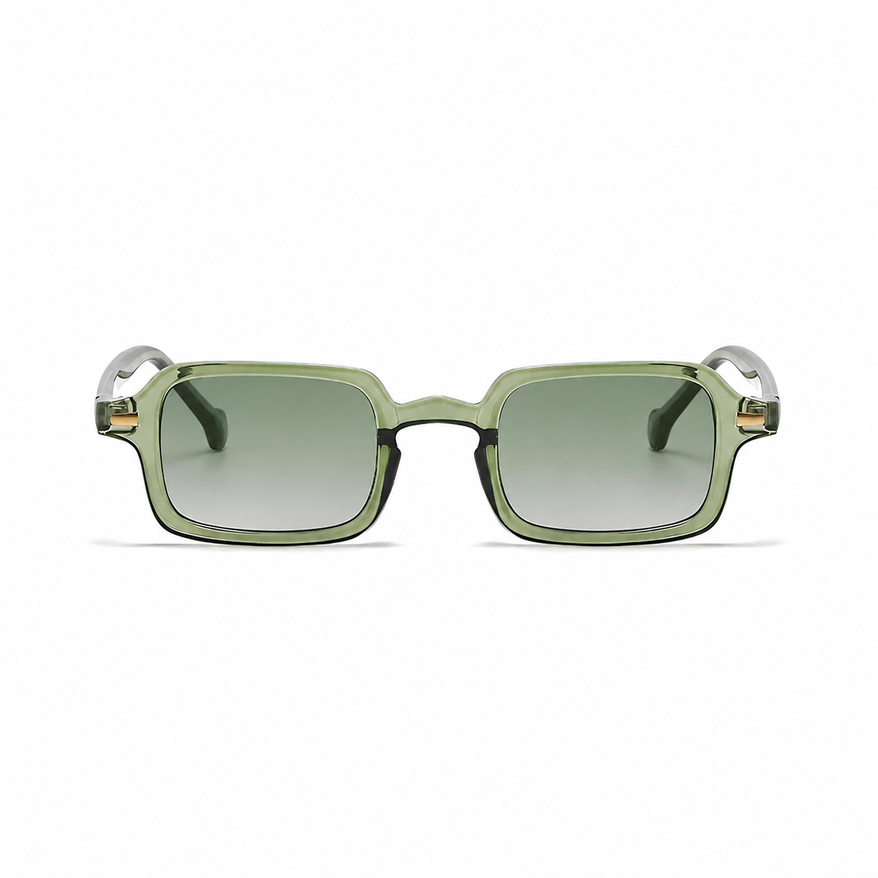 HELSINKI green frame gradient green lens front view on pure white