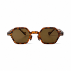 Legacy MARSEILLE tortoise frame brown lens front view on pure white
