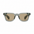 Legacy MEDELLIN Green frame brown lens front on pure white background