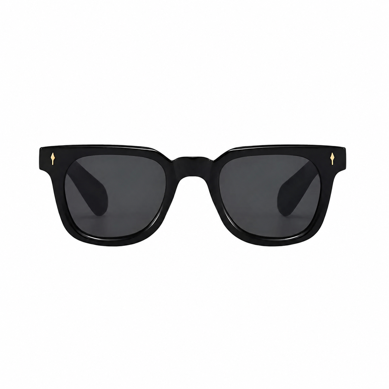 Legacy MEDELLIN Black frame black lens front on pure white background