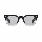 Legacy MEDELLIN Black clear frame grey lens front on pure white background