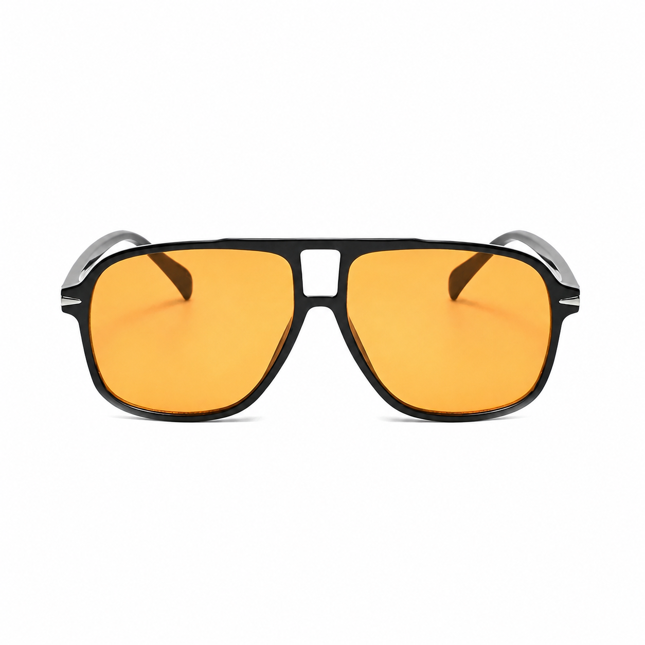 Legacy MONACO black frame orange lens front view