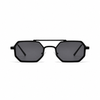 MONTREAL black frame black lens front view on pure white