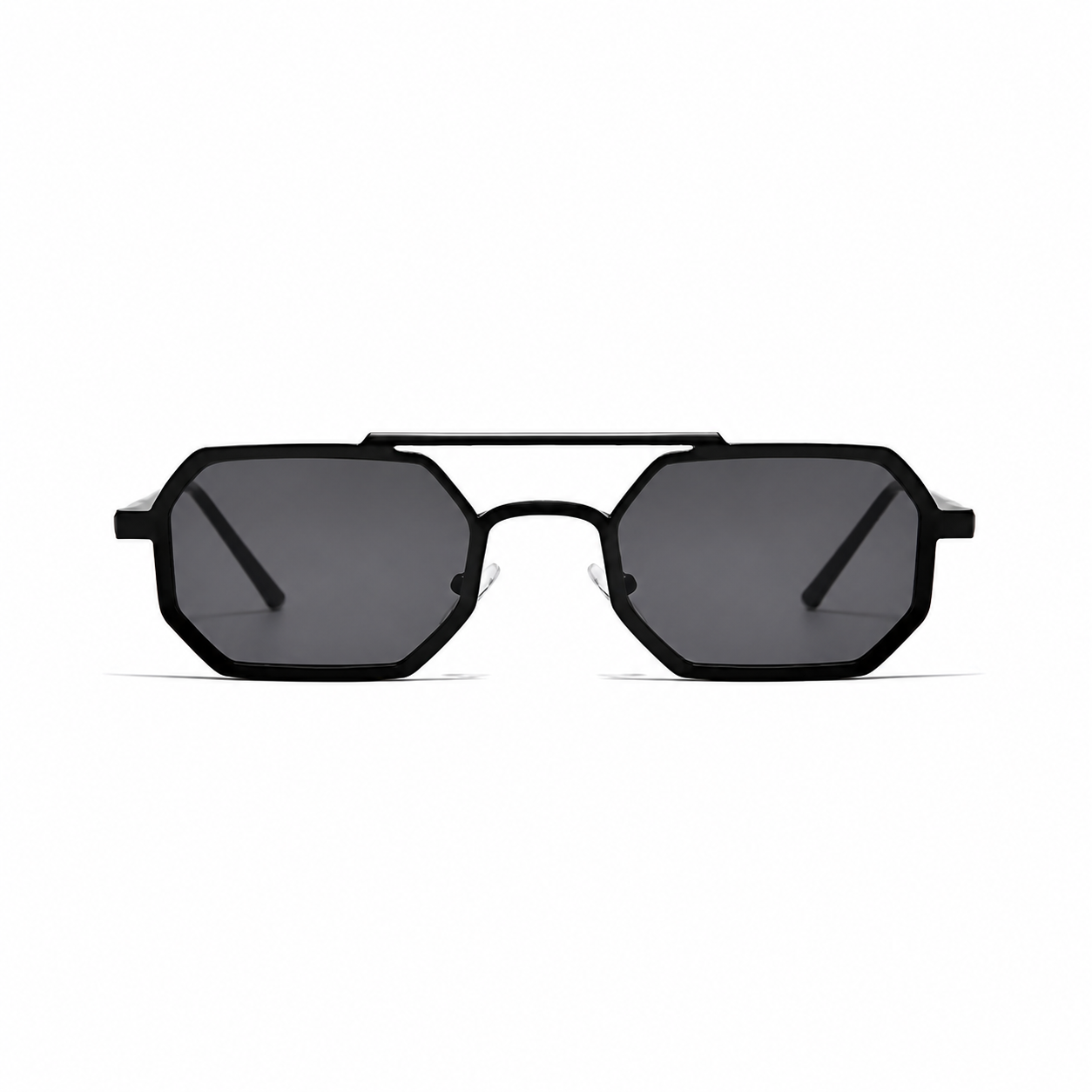 MONTREAL black frame black lens front view on pure white