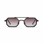 MONTREAL black frame fade wine lens front view on pure white