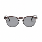 VANCOUVER grey frame grey lens sunglasses front view