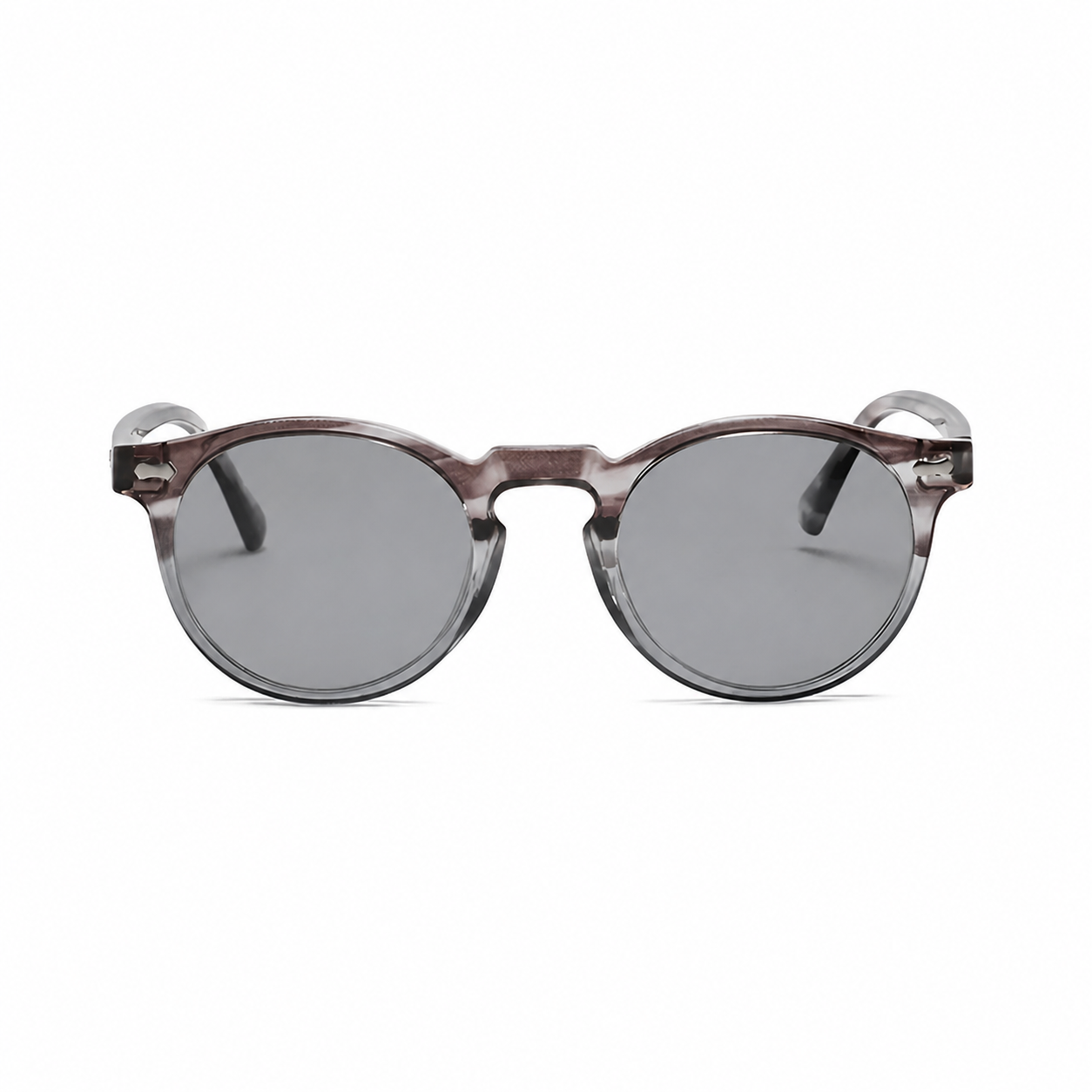 VANCOUVER grey frame grey lens sunglasses front view