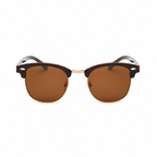 Legacy VIENNA amber frame brown polarized lens front view on pure white