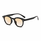 LISBON polarized UV400 geometric sunglasses on pure white background