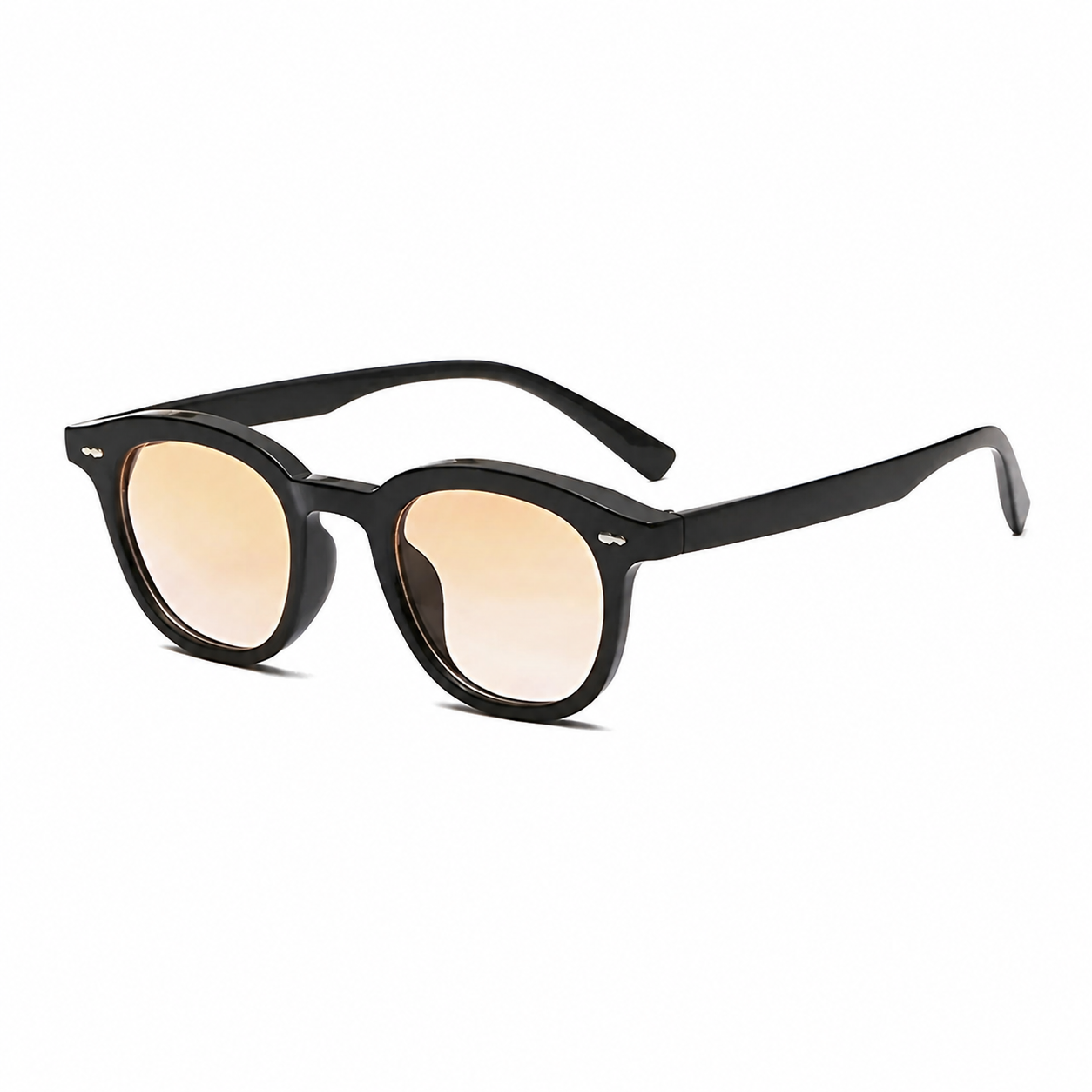 LISBON polarized UV400 geometric sunglasses on pure white background