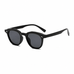 LISBON polarized UV400 geometric sunglasses on pure white background