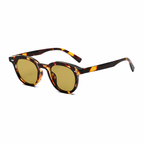 LISBON polarized UV400 geometric sunglasses on pure white background