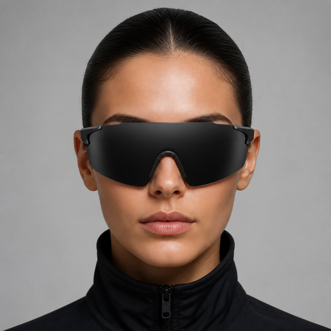 NASH Graphite Black Lightweight Shield Sunglasses 5