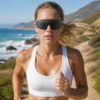 NASH Graphite Black Lightweight Shield Sunglasses 7