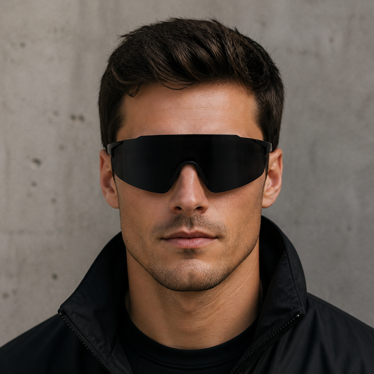 NASH Midnight Black Lightweight Shield Sunglasses 6