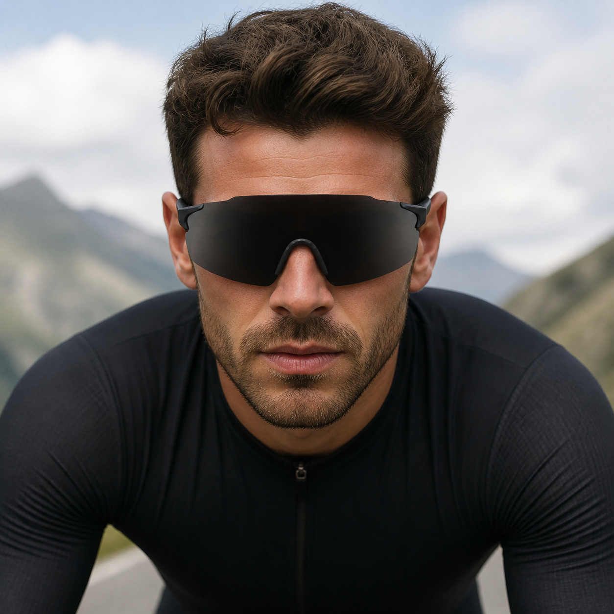 NASH Midnight Black Lightweight Shield Sunglasses 8