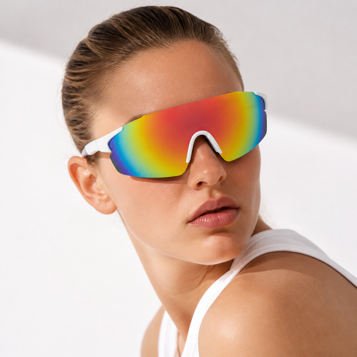 NASH Prism Rainbow Lightweight Shield Sunglasses 5