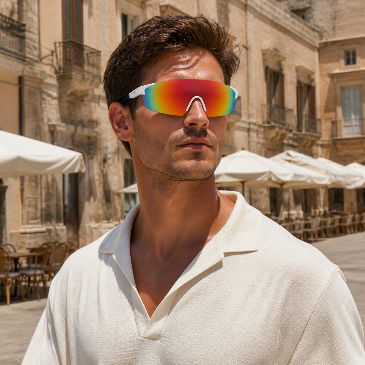 NASH Prism Rainbow Lightweight Shield Sunglasses 6
