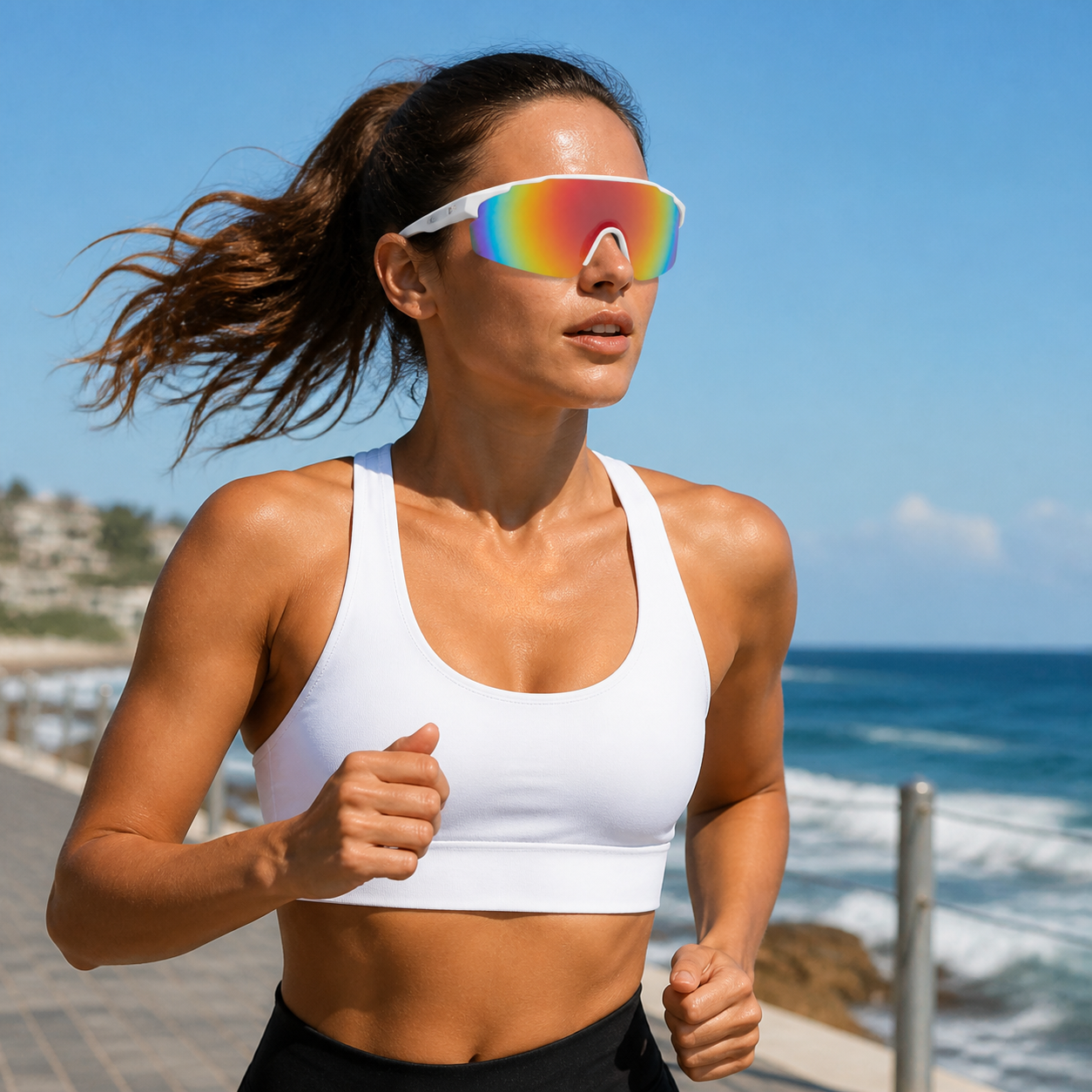 NASH Prism Rainbow Lightweight Shield Sunglasses 7