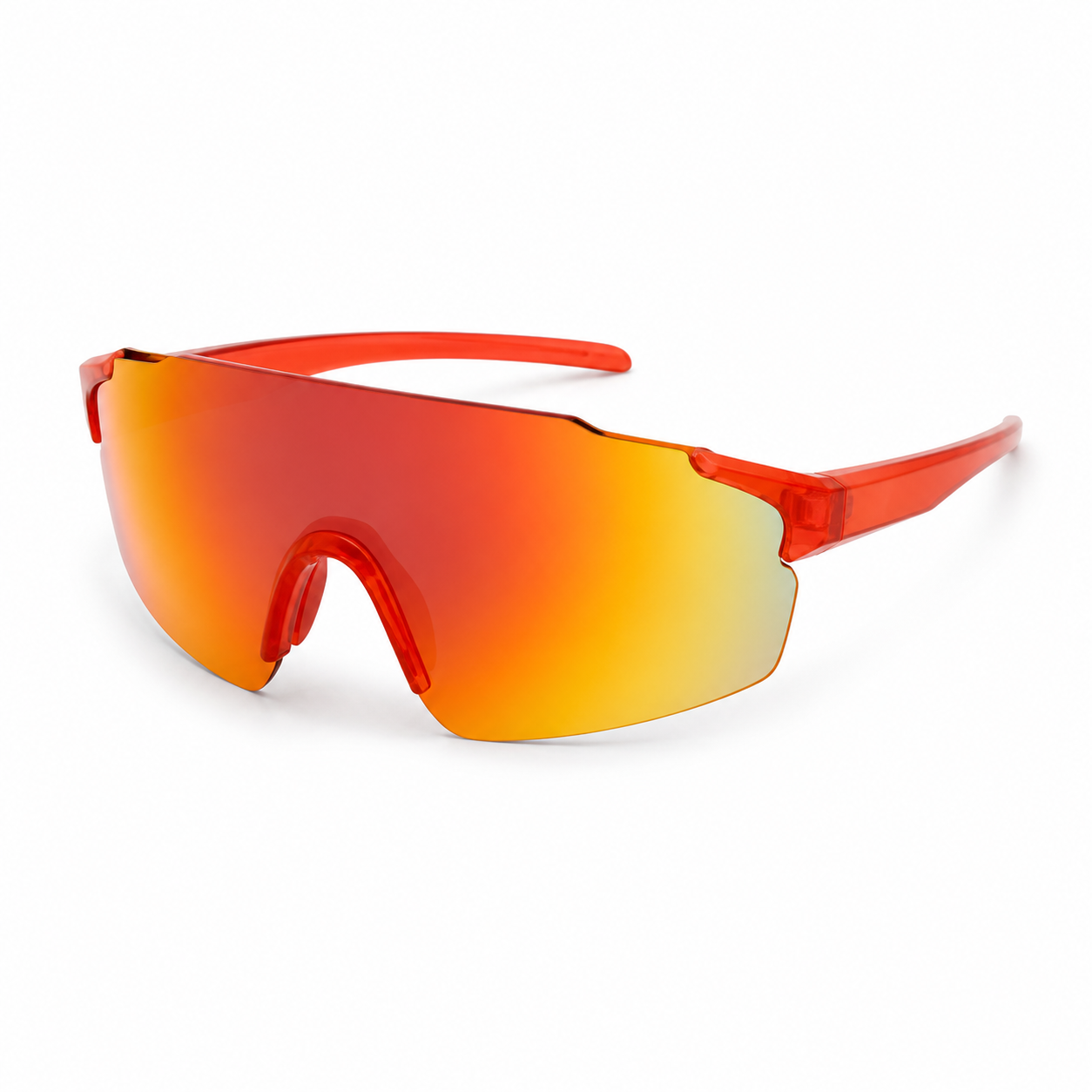NASH Sunset Red Lightweight Shield Sunglasses 2