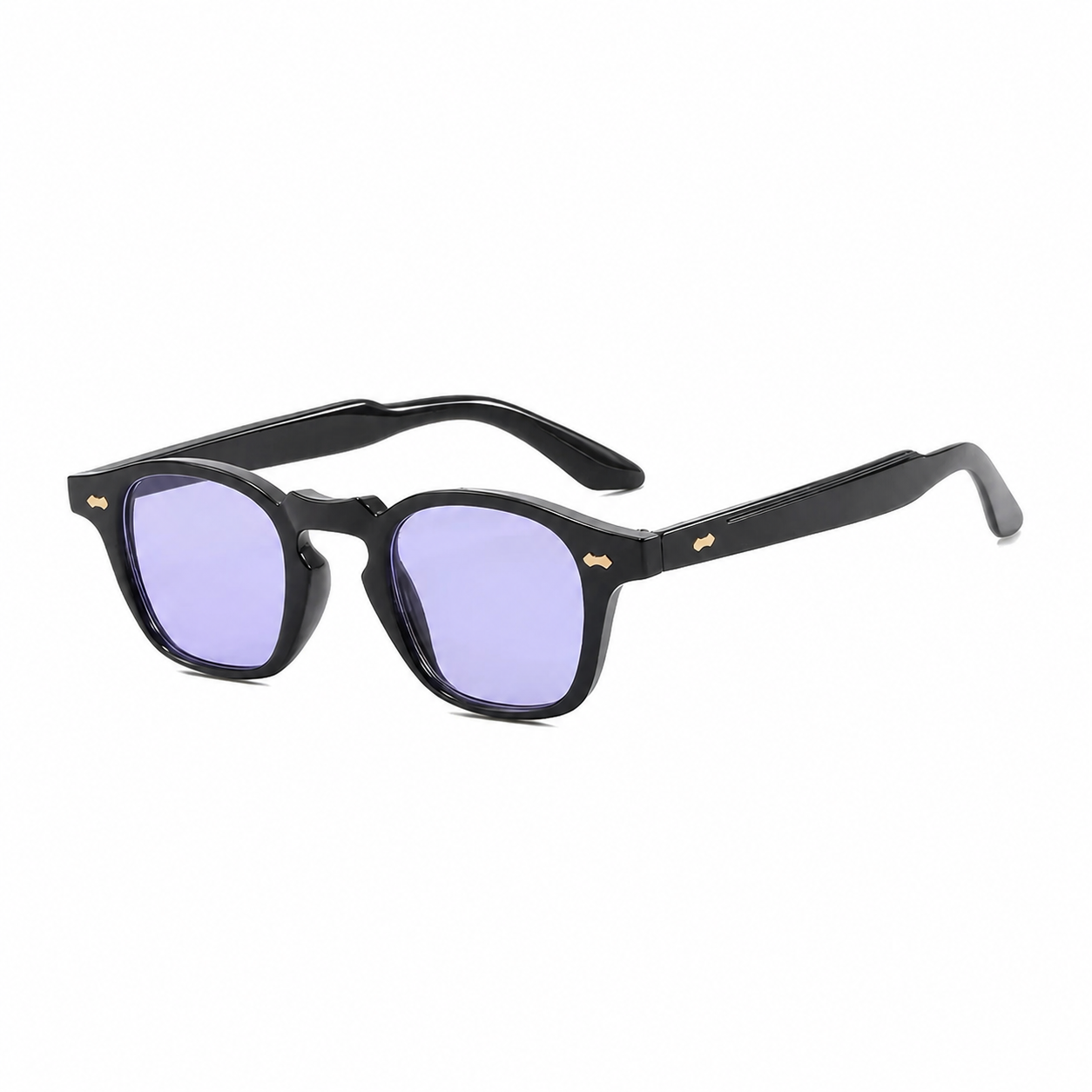 PARIS polarized UV400 square sunglasses on pure white background
