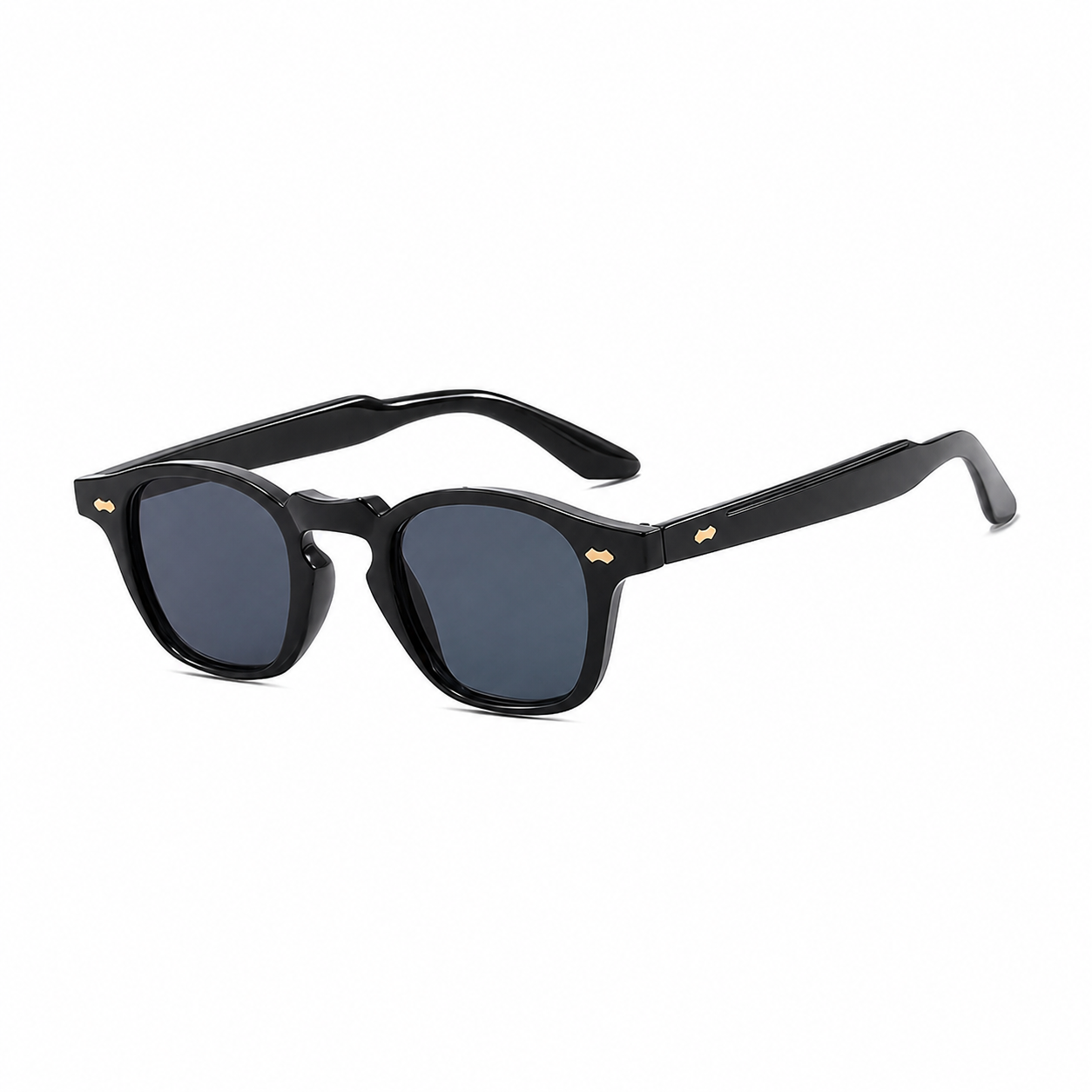 PARIS polarized UV400 square sunglasses on pure white background