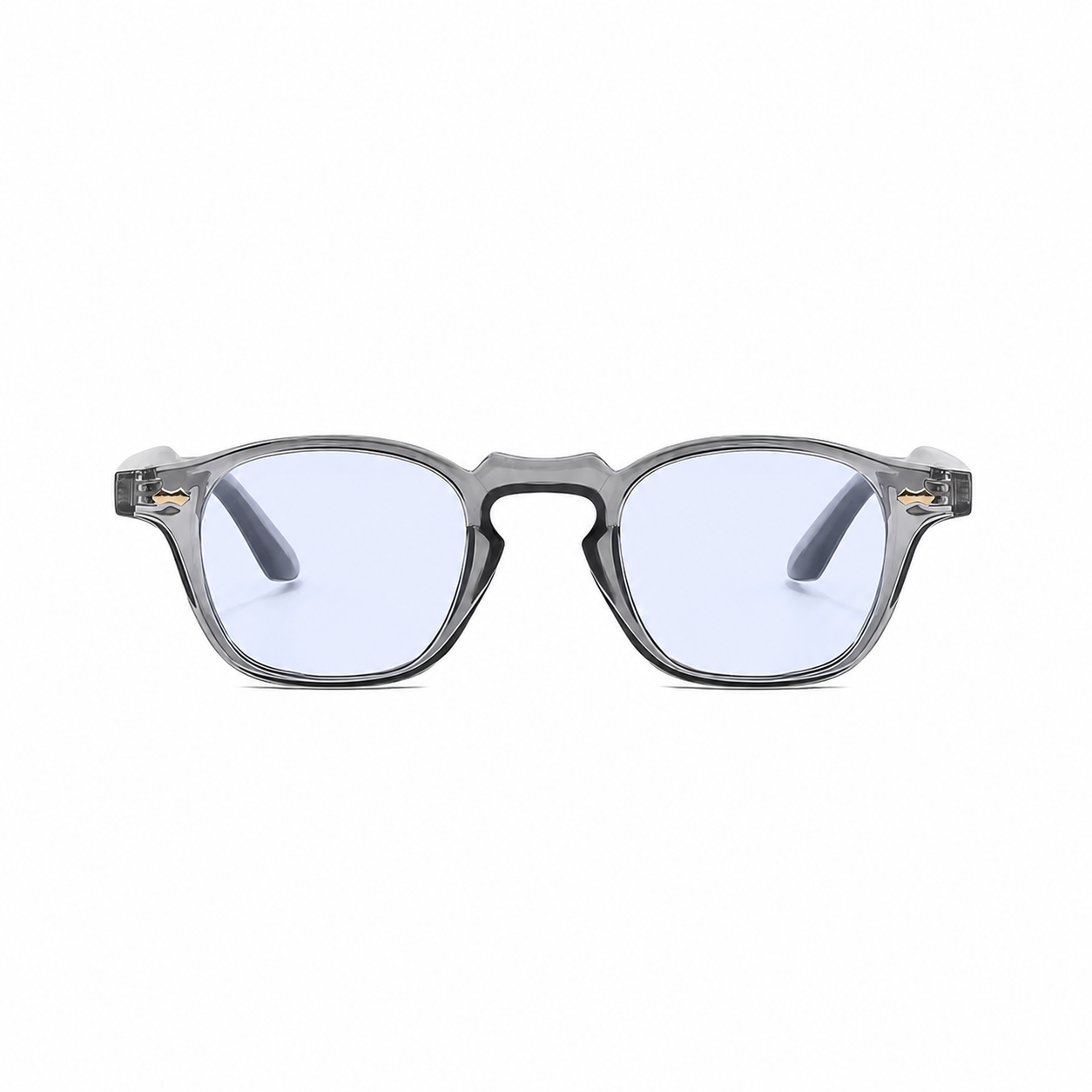 PARIS polarized UV400 square sunglasses on pure white background