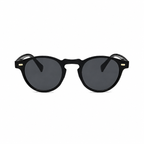 Legacy PORTO black frame round sunglasses diagonal view