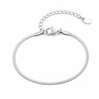Silver stainless steel bracelet BR-1277S