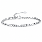 Silver stainless steel bracelet BR-1393S