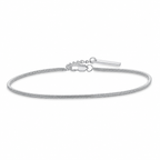 Silver stainless steel bracelet BR-1498S-16