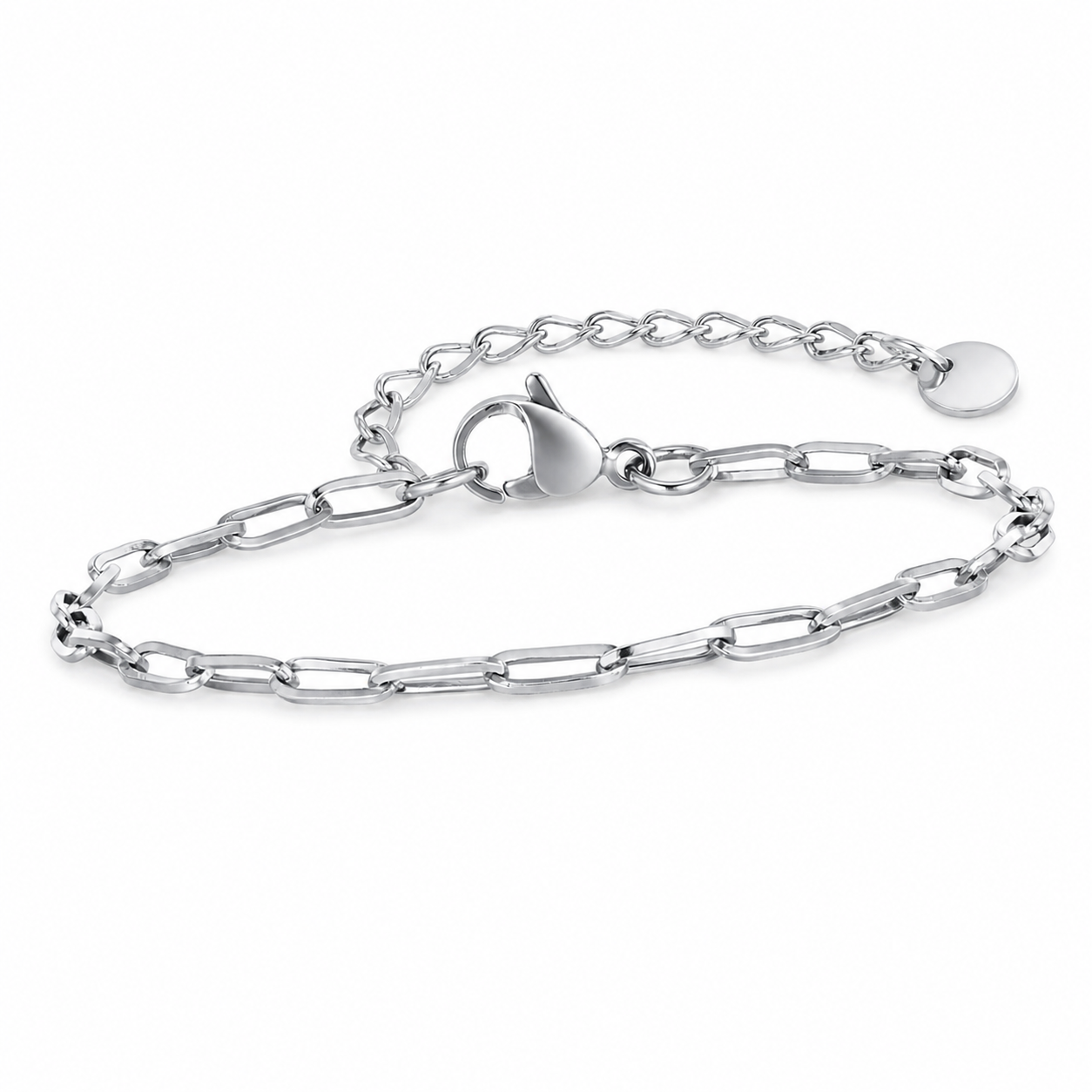 Silver stainless steel bracelet BR-1515S