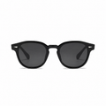 TULUM black frame black lens sunglasses front view