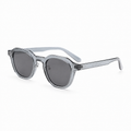 VALENCIA grey frame black lens sunglasses diagonal view